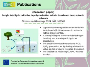 The research paper was published (Biomass Bioenergy)